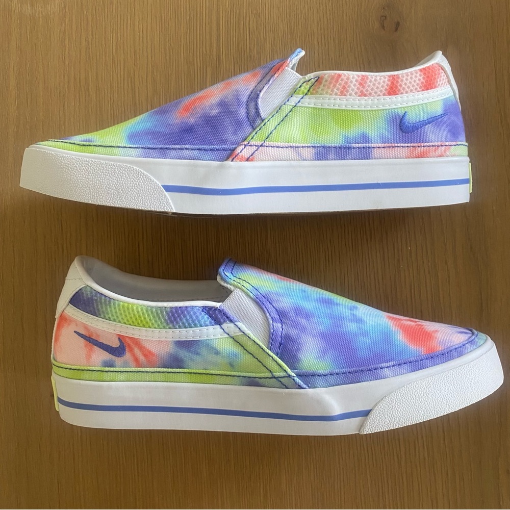 Nike Court Legacy Print Slip On, Tie-Dye, Women’s sz 6